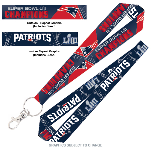 New England Patriots Super Bowl Champs Key Strap