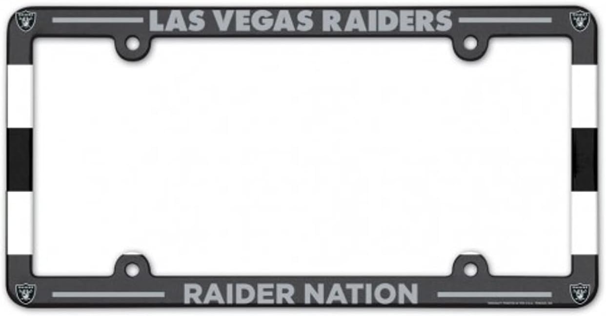 Las Vegas Raider Nation Full Color Plastic License Plate Frame