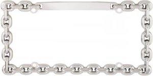 Chain Metal License Plate Frame