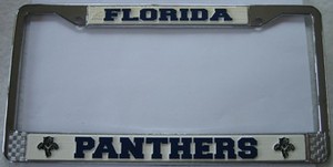Florida Panthers Chrome License Frame
