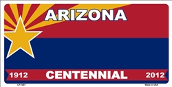Arizona Centennial 1912-2012 License Plate