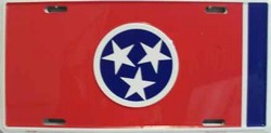 Tennessee Flag License Plate