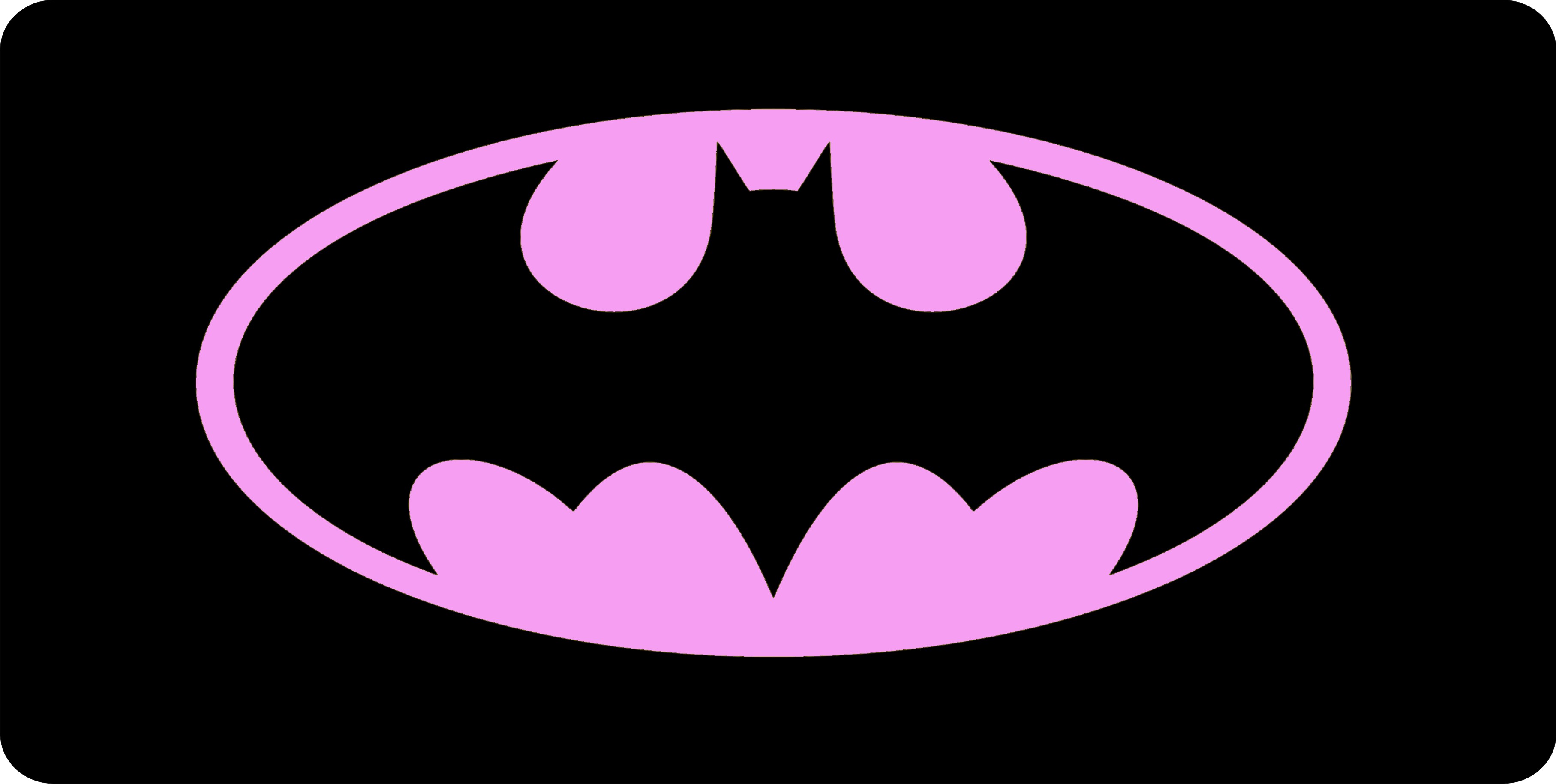 Pink Batman Logo Photo License Plate Pink Batman Logo Photo License Plate  [LPO2062] - $