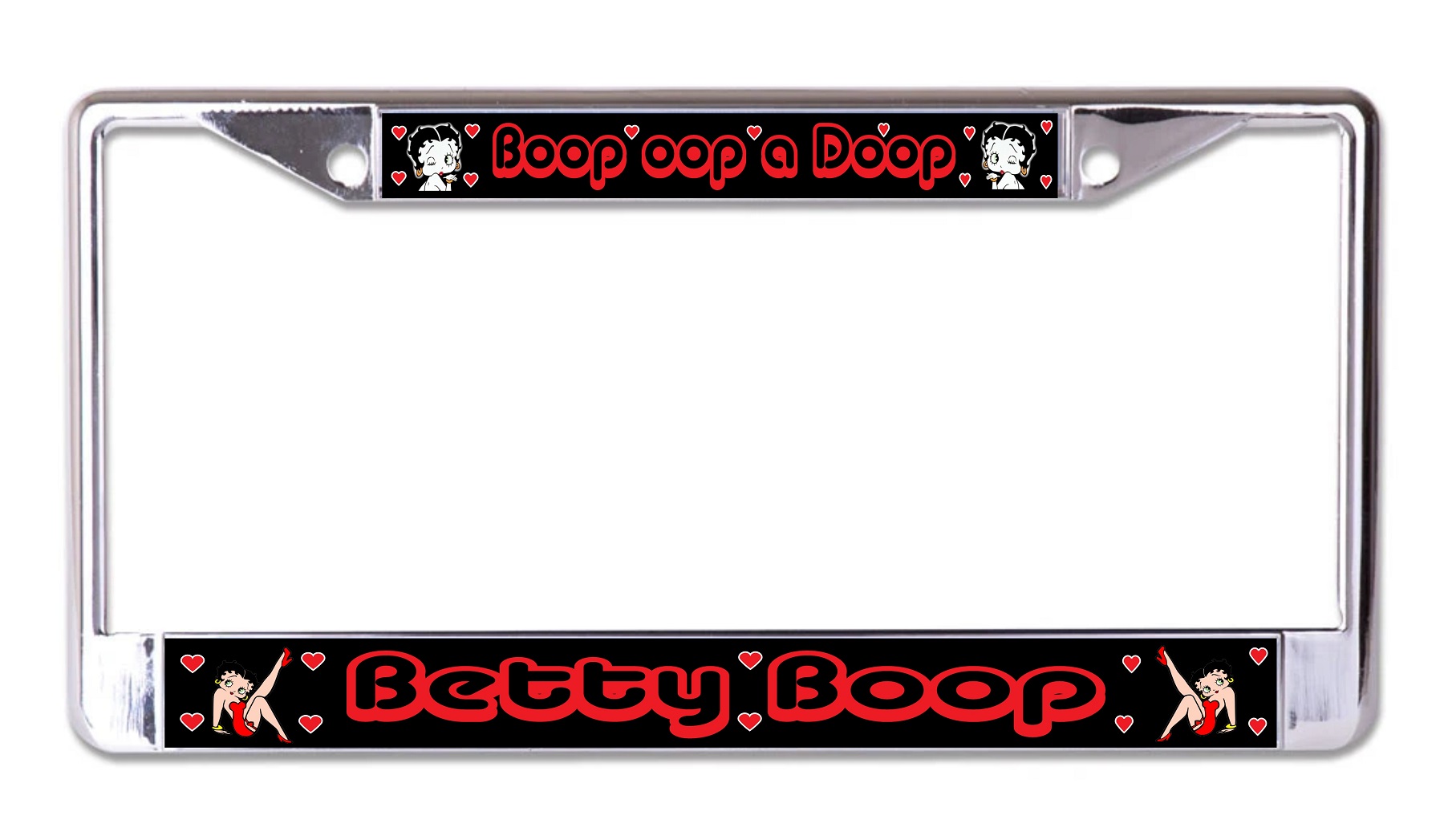 Betty Boop Oop A Doop Chrome License Plate Frame Betty Boop Oop A Doop  Chrome License Plate Frame [LPO6902] - $22.99