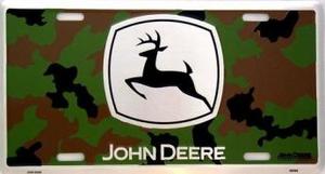 John Deere - Camouflage - License Plate