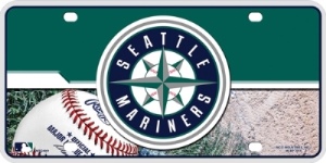 Seattle Mariners Metal License Plate