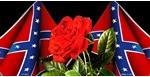 "Rebel Rose" Confederate License Plate