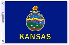 Kansas State Polyester Flag