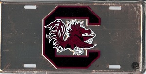 South Carolina Gamecocks Anodized License Plate
