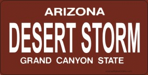 Design It Yourself Custom Arizona State Look-Alike Plate #2