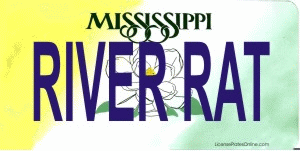 Design It Yourself Mississippi State Look-Alike Bicycle Plate