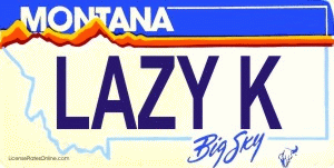 Design It Yourself Custom Montana State Look-Alike Plate