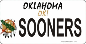 Design It Yourself Custom Oklahoma State Look-Alike Plate