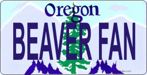 Design It Yourself Custom Oregon State Look Alike Plate
