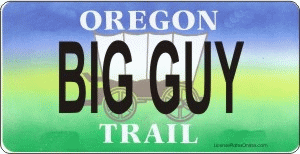 Design It Yourself Oregon State Look-Alike Bicycle Plate #2
