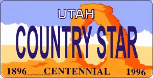 Design It Yourself Custom Utah State Look-Alike Plate