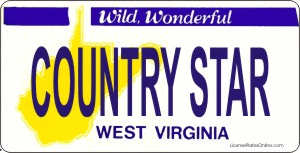 Design It Yourself Custom West Virginia State Look-Alike Plate
